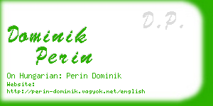 dominik perin business card